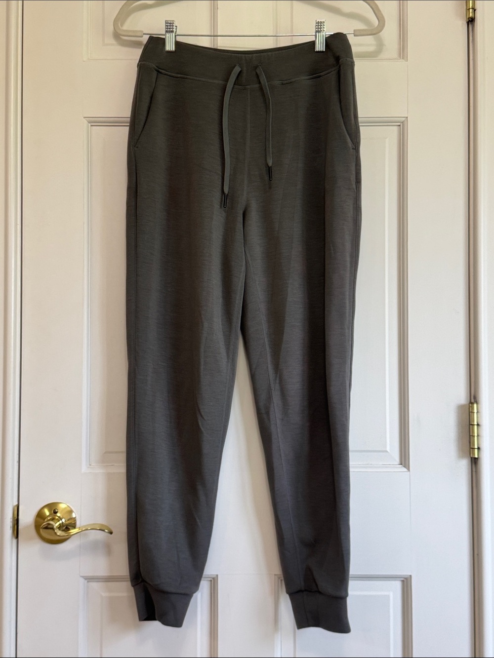 Woman’s BYLT Gray Jogger Pants - Gray Comfortable Drawstring Tapered Fit